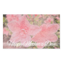 Pink Azaleas Happy ther's Day Stickers