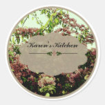 Pink Azaleas labels Round Sticker