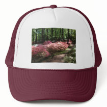 Pink Azaleas Woodland Path Mesh Hat
