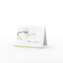 Pink Baby Bird Thank You Card card