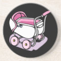 pink baby buggy