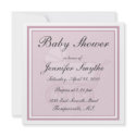 Pink Baby Carriage Baby Shower Invitation