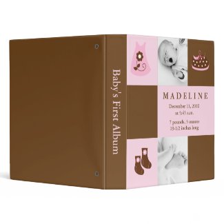 Pink Baby Clothes Photo Book binder