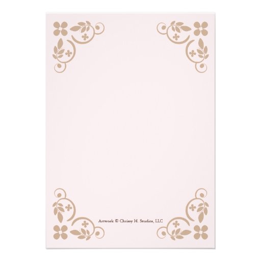 Pink Baby Doll Lingerie Shower Party Invitations