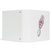 Pink Baby Football Spoon Binder