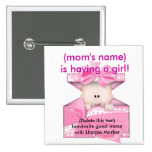Pink Baby Girl Baby Shower Name pins