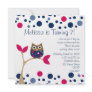 Pink Baby Owl Announcements