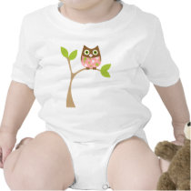 Pink Baby Owl T-shirt