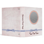 Pink Baby records folder 3 Ring Binder