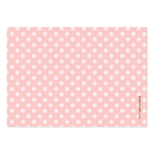 Pink Baby Shower Book Insert Request Card for Girl Business Card (back side)