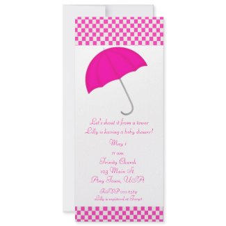 Pink Baby Shower Invitation