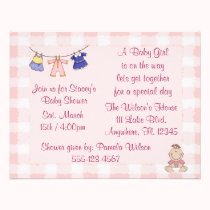 Pink Baby Shower Invite invitations