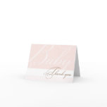 Pink Baby Shower Thank You Card