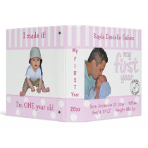 Pink Baby's First Year Keepsake Album Binder