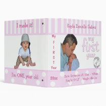 Pink Baby's First Year Keepsake Album Binder