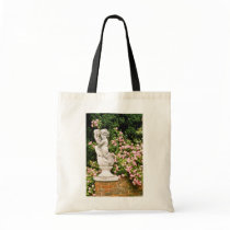 Pink Bacchus With Rose Arctostaphylus Ura flowers Canvas Bags