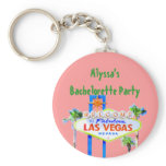 Pink Bachelorette Party in Las Vegas keychains