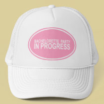Pink Bachelorette Party in Progress Tees Gifts hats