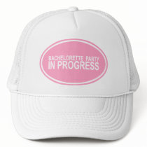 Pink Bachelorette Party in Progress Tees Gifts hats