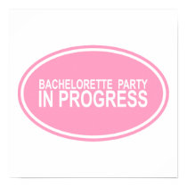 Pink Bachelorette Party in Progress Tees Gifts posters