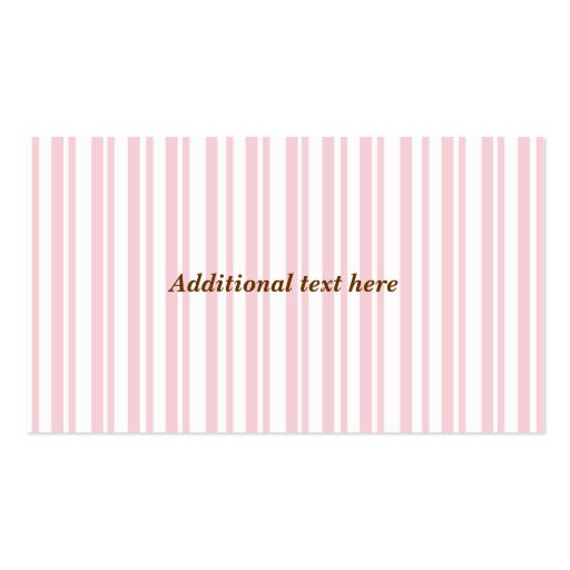 Pink Bakery Cupcake Business Card (back side)