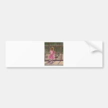 pink ballerina bumper sticker