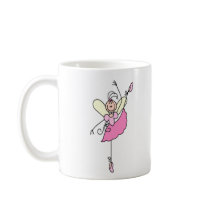 Pink Ballerina Dancing Mug