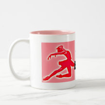 Pink Ballet 'I'd rather be dancing' Pink Mug
