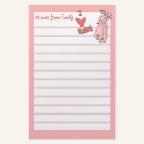 Pink Ballet Note Paper stationery