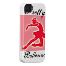 Pink Ballet 'Pretty ballerina' iPhone Case iPhone 4 Cover