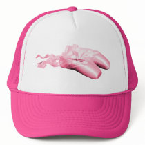 Pink Ballet Shoes Mesh Hat
