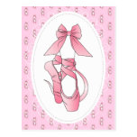 Pink Ballet Shoes Post Cards