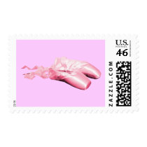 Pink Ballet Shoes Stamp