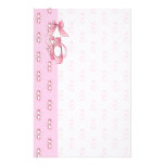 Pink Ballet Shoes Stationery Paper