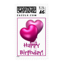 Pink Balloons, Happy Birthday! postage by DoodleBugTees Pink Balloons, Happy Birthday! postage