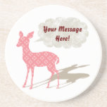 Pink Bambi All Occasion Custom Coaster