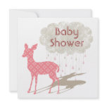 Pink Bambi Baby Shower Inviation Invites