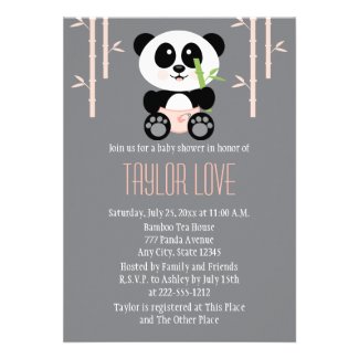 Pink Diapers Baby Shower Cards