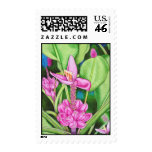 Pink Bananas Watercolour Postage Stamp