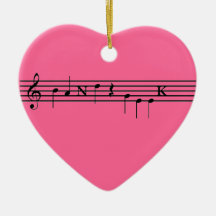 Pink Band Geek Ornament