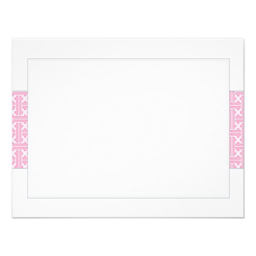 Pink Baptismal Flat Thank You Note Invites