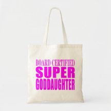 Pink Baptisms & Birthdays : Super Goddaughter Bag