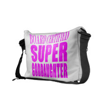 Pink Baptisms & Birthdays : Super Goddaughter Courier Bags