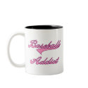 Pink Baseball Addict mugs by sport_shop Pink Baseball Addict mugs