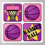 PInk Basketball Posters