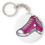 Pink Basketball Sneaker Keychain