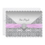 Pink Bat Mitzvah Personalized Invites