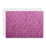 Pink bath towel personalized invite