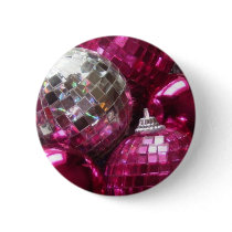 Pink Baubles button