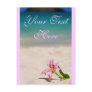 Pink Beach Lily Postcard